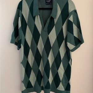 abercrombie and fitch  Green Diamond Pattern